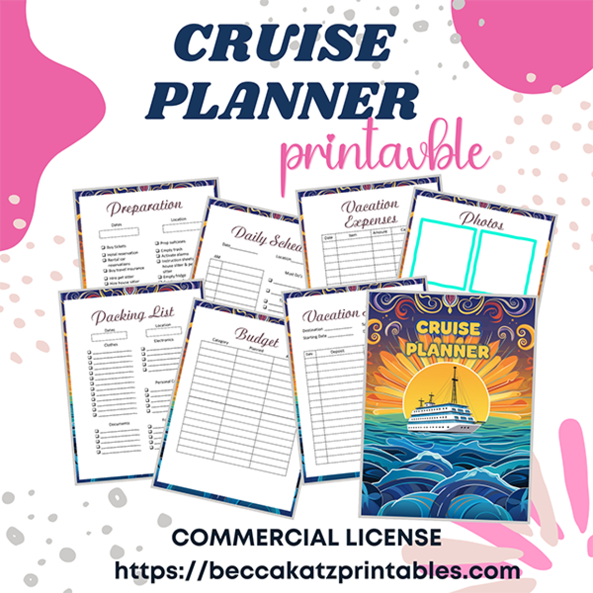 Printable Cruise Planner Commercial License