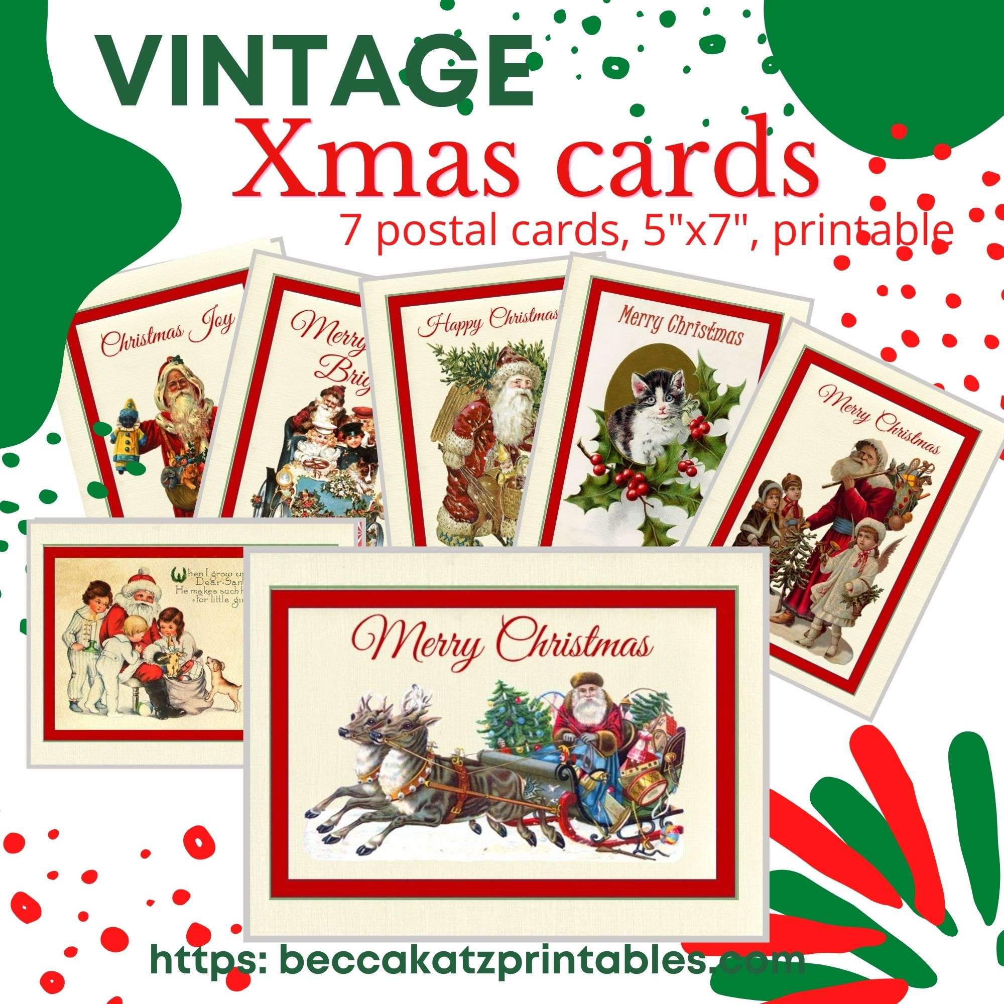 vintage Christmas cards