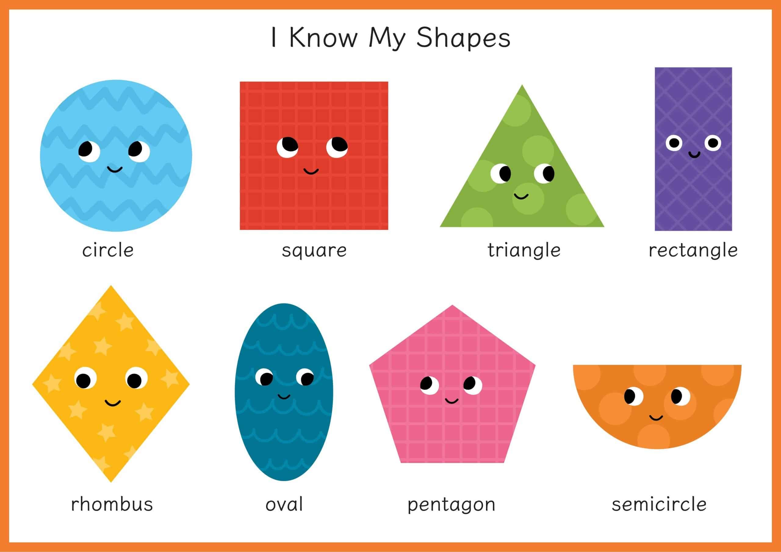 shape and color flashcards